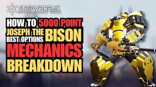 How to Get 5000 POINTS From JOSEPH THE BISON, Best options, Mechanics break down | Snowbreak