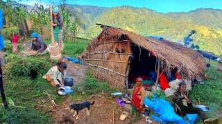 This is Himalayan village life in Nepal ||daily Activities people in Nepali mountain village lifesty