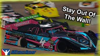 Couldn't Stay Out Of The Wall at USA in the World of Outlaw Super Late Models!