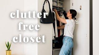 How to keep a clutter-free closet | tips for small closet organization