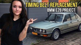 BMW E28 timing belt replacement