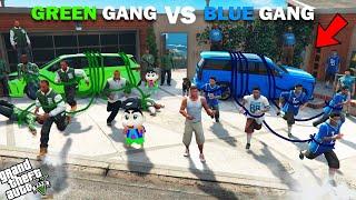 Shinchan Green Gang VS Franklin Blue Gang Ultimate Strongest Challenge In GTA 5!