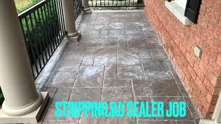 What is the best way to remove sealer or paint from pavers, concrete