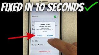 How to Fix Cannot Verify Server Identity on iPhone Latest Easy Method