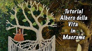 Tutorial Albero della vita in Macrame - Macrame Tree of Life