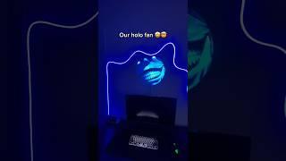 This fan is amazing…  #led #animefan #anime #ledlights #hologram #animeedits #shorts