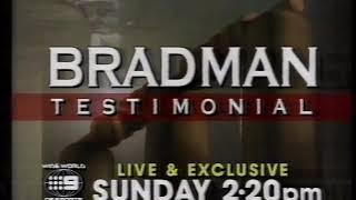 Bradman Testimonial Cricket Match - 1994 Australian TV Promo