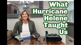 Prepping Items We Need- After Watching Hurricane Helene