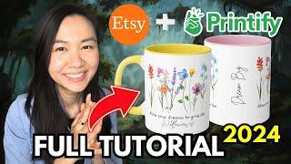 How to Start a Profitable Etsy Print On Demand Store with Printify | Beginner's Step-by-Step Guide