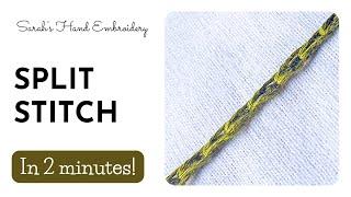 How to do Split Stitch