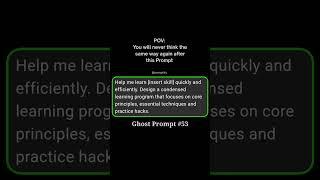 Learning Hack with ChatGPT || Dark Prompt
