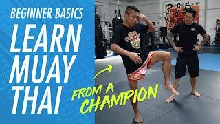 Traditional Muay Thai Stance and Rhythm Explained  |  Beginner Basics with Neungsiam Fairtex