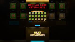  OPEN ALL 1000 CRYSTAL KEYS in Rise of Kingdoms