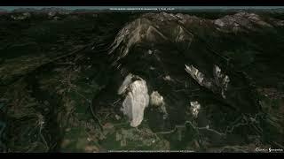 Debris Avalanche, June 16, 2023, Brienz-Brinzauls, Canton Graubünden, Switzerland,  v.2 Before/After