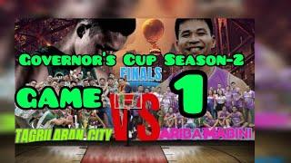 GOVERNOR'S CUP SEASON -2  FINALS  GAME -1 TAGBILARAN VS ARRIBA MABINI