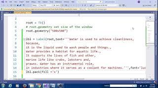 Explain Pack in Details In python tkinter series