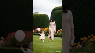 Lilibet playing with Balloon and mom Princess Meghan #lilibet #meghanmarkle #mother #love #mom#baby