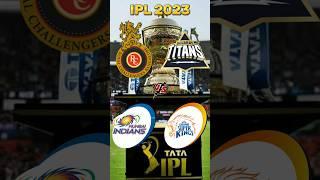 RCB vs GT vs MI vs CSK in IPL 2023 #shorts #youtubeshort #ipl