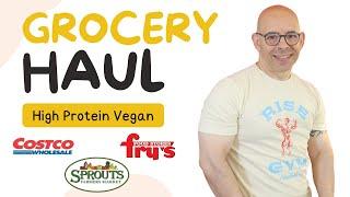 Massive High Protein/Low Calorie Vegan Grocery Haul for Muscle Building and Fat Loss September 2024