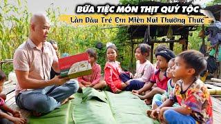 LẦN ĐẦU TRẺ EM MIỀN NÚI ĂN THỬ MÓN THỊT HEO QUÝ TỘC 5 TRIỆU 1KG