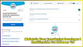 Maintain Your JavaScript Developer I Certification for Summer ’24 | Salesforce | Quiz Solution