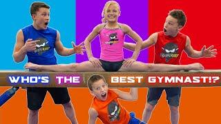 Who is the best at gymnastics? Brothers and Sister Challenge!