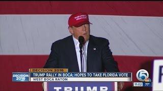 Donald Trump holds rally in West Boca Raton