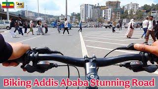 Cycling in Africa highest capital | አዲስ አበባን በሳይክል ፏ | Addis Ababa  Ethiopia bike tour 2025