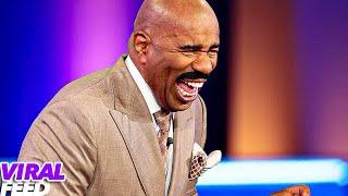 FAMILY FEUD MARATHON! Best Moments With STEVE HARVEY To Make You HOWL! | VIRAL FEED