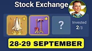 X Empire Daily Investment Funds 28 September | X Empire Daily Combo | Musk Empire Today Combo Cards