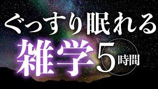 【睡眠導入】ぐっすり眠れる雑学5時間【合成音声】