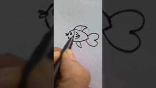 easy fish drawing #viralvideo #shortsvideo #youtubeshorts