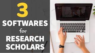 3 Important Softwares for Research Scholars | Learn Before You Join PhD | All 'Bout Chemistry