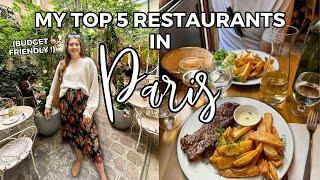 TOP 5 BUDGET FRIENDLY RESTAURANTS IN PARIS! (with pricing and dish recommendations)