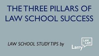 Law School Study Tip:  The Three Pillars of Law School Success