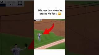 He Seems Annoyed That His Foot Is Broke #baseball