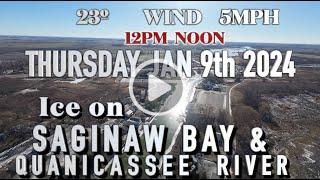 QUANICASSEE RIVER ICE & SAGINAW BAY S End