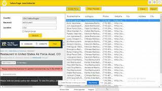 Yellow pages Scraper