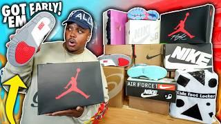 These Don't Drop 'Til NOVEMBER!? CRAZY Early Sneaker Unboxing And Live Cop! 15 Fall Sneaker Pickups