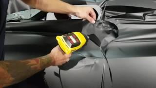 How to vinyl wrap a door using regular vinyl film. By @ckwraps