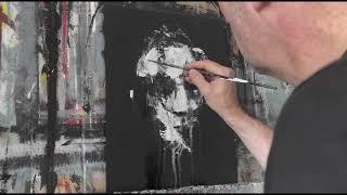 Acrylic painting on board canvas