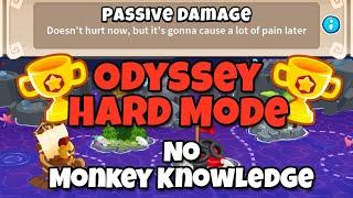 BTD6 Odyssey ||  No Monkey Knowledge || (Passive Damage)