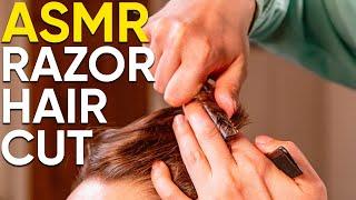 ASMR BARBER  Razor Haircut - No Talking!