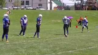 Aiden Webb makes the tackle on kickoff