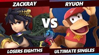 Kowloon Kagaribi TOP 8 - zackray (Dark Pit) Vs. Ryuoh (Diddy Kong) Smash Ultimate - SSBU