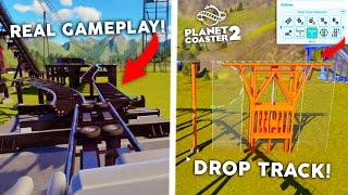 I played Planet Coaster 2 for the FIRST TIME!! Drop Track Coaster BUILD & MORE!!