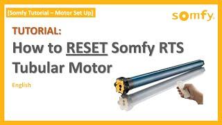 [Somfy Tutorial] How to RESET SOMFY RTS Tubular motor