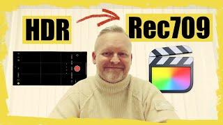 Final Cut Pro HDR To Rec709 Tutorial