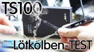  TS100 Lötkolben  Erste Lötversuche SMD 1206 0805 0603 0402