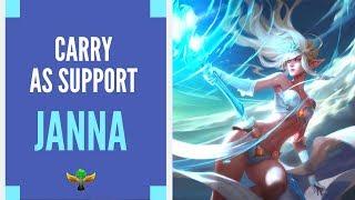 Janna, How to Carry in Gold | Diamond Support Guide/Commentary [LoL] [S9]